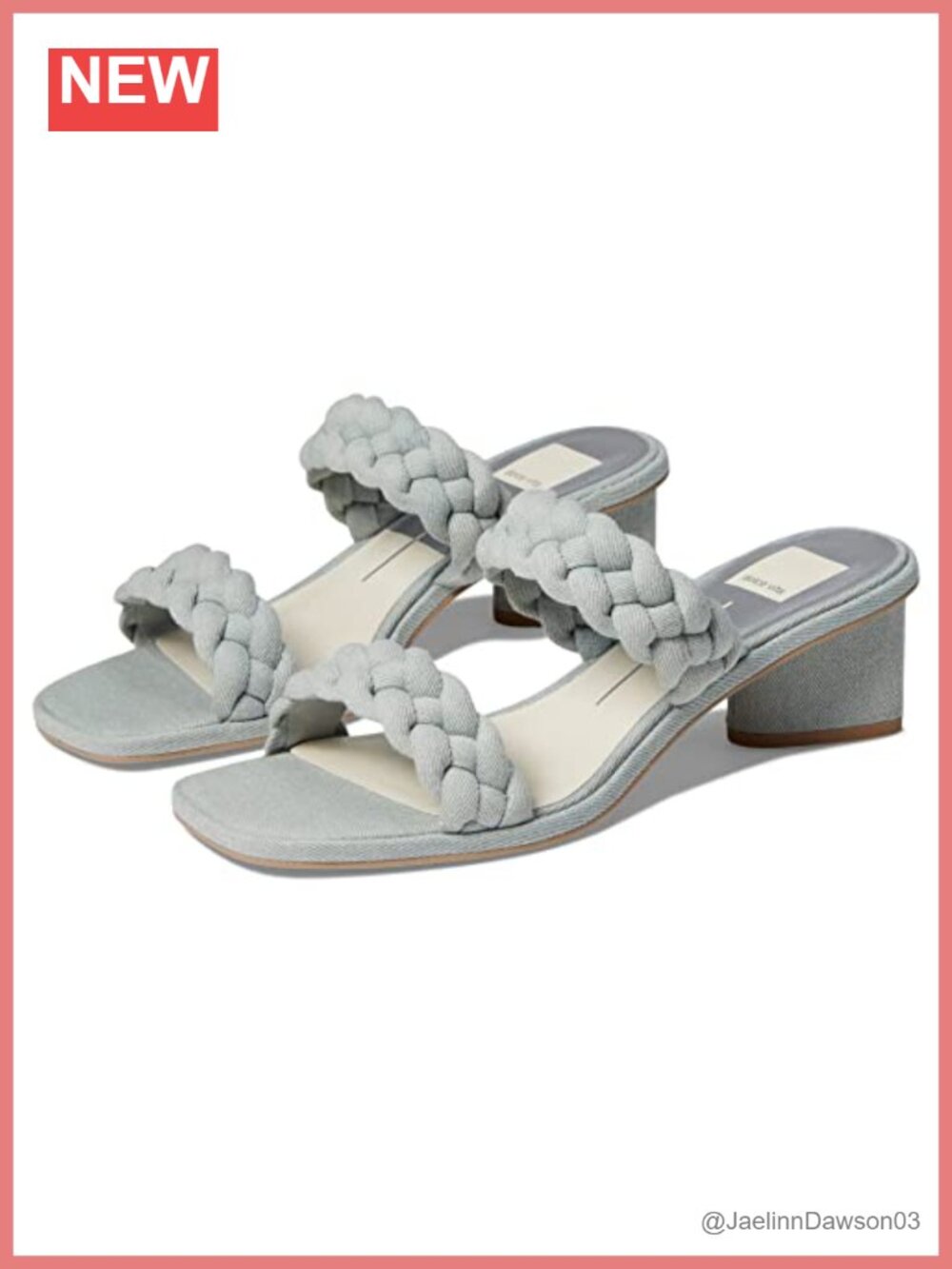 Dolce Vita Ronin Women's Slide Sandals Block Heel Denim